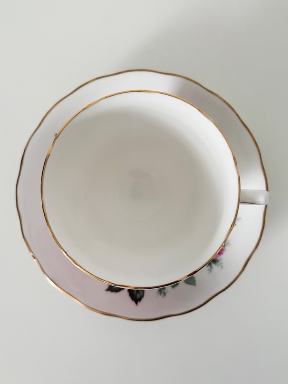 Vintage Royal Vale Bone China Pink Floral Tea Cup & Saucer - Made in England - Picture 3 of 5